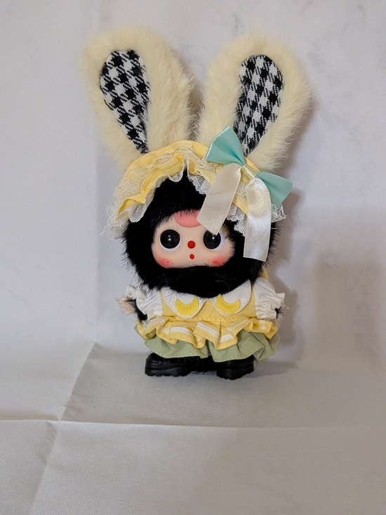 Accessories - Cute Bunny Costume Plush Doll with Yellow Dress